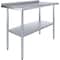 Amgood 24 in. x 48 in. Stainless Steel Work Table with 1.5 in. Backsplash WT-2448-BS-Z - alternate 1